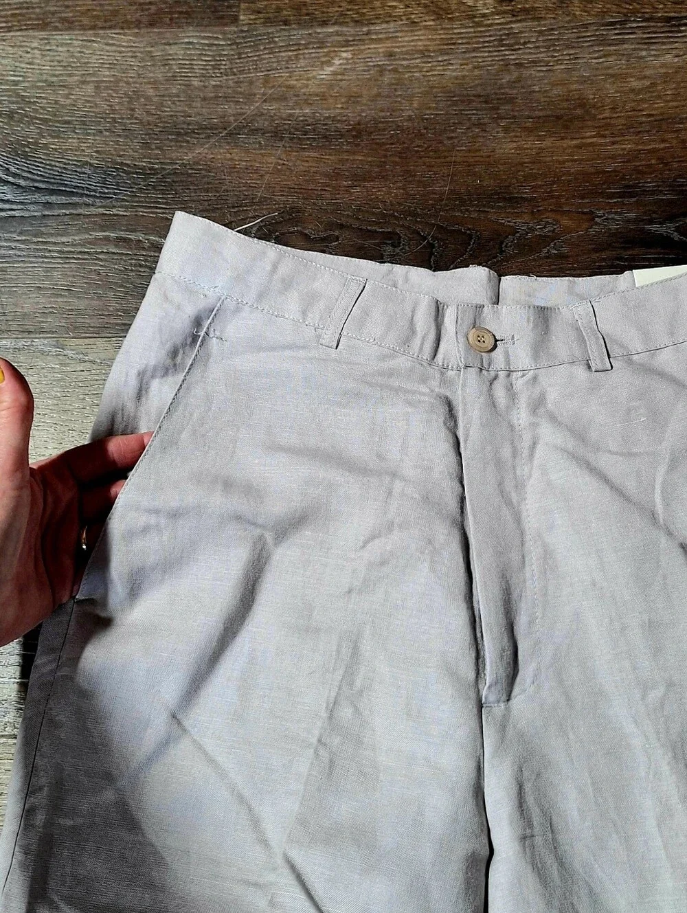 Mojito Collection Flat Front Linen Blend Dress Pant, 29 X32, RN#109783, NWT